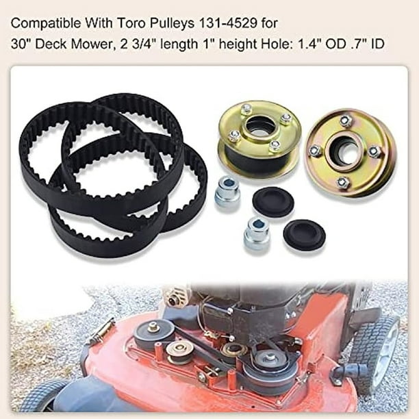 Luckyn 131 4509 125 2532 Mower Idler Pulley 120 3335 Belt Kit For Toro 30 Deck Other
