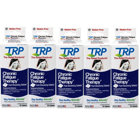 5 Pack - TRP The Relief Products Chronic Fatigue Therapy, 70 count
