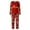 a19-Red, variant on Halloween Family Pajamas Sets 2Pcs Ghost Print Holiday PJs Sleepwear Loungewear for Man/Woman/Kid/Baby
