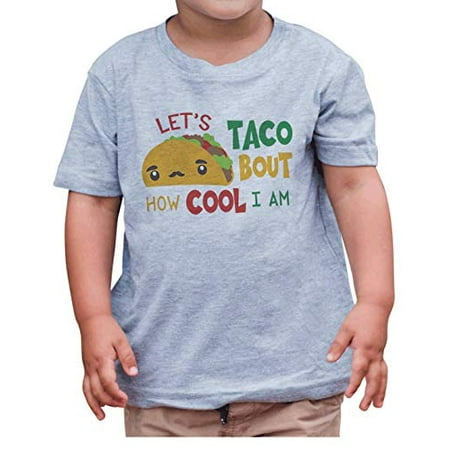 

7 ate 9 Apparel Kids Funny Taco Bout Cool Cinco De Mayo Grey T-Shirt