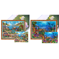 thumbnail image 1 of Kit Punto Cruz Impreso Hilo Algodón Ecológico Bordado Arte 60x50cm 11CT, 1 of 7