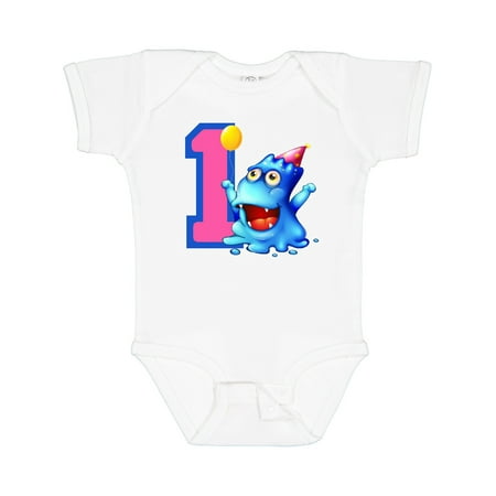 

Inktastic Blue Monster 1st Birthday Gift Baby Boy or Baby Girl Bodysuit