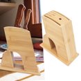 thumbnail image 1 of Knife Holder, Safe Knife Storage Block  Display Bamboo  for Restaurant, 1 of 8
