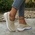 thumbnail image 5 of CAIXAI Walking Shoes for Women Orthopedic Dress Shoes for Women Lightweight Knit Upper Embroidery White Sneakers for Women Walking Anti-Skid Adjustable Upper Mary Jane Flats Hands-Free Barefoot Shoe, 5 of 5