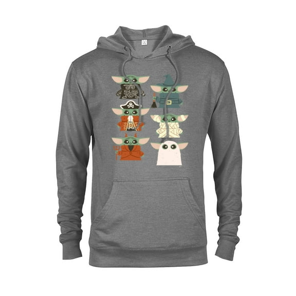 Star Wars Grogu Halloween Costumes - Pullover Hoodie for Adults - Customized-Graphite Heather