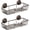 bronze-2pack, variant on Suction Cup Shower Caddy Bathroom Caddies Storage Combo Organizer, No Damage Suction Cup,Rustproof Wire Basket for Kitchen & Bathroom Accessories - Rustproof Stainless Steel 2 Pack
