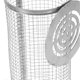 thumbnail image 3 of Panier à barbecue roulant en acier inoxydable à grille ouverte, panier cylindrique pour poisson, légumes, frites, L, 3 of 4