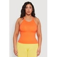 thumbnail image 2 of Womens Plus Size Seamless High Neck Tank Top, 2 of 5