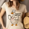 thumbnail image 4 of Registered Silly Goose T-Shirt for Women, Funny Nurse Cartoon Graphic Tee, Light Pink, Size M, 4 of 6