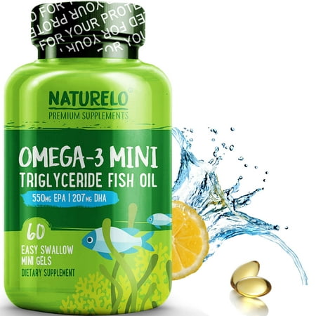 Omega-3 Mini Fish Oil Softgels, 550 Mg EPA + 207 Mg DHA, 60