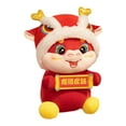 thumbnail image 2 of Tongina Chinese New Year Dragon Plush Doll Animal Ornament Gatherings Party Supplies Cuddly Dragon Figurine for Living Room Festivals 55 CM, 2 of 8