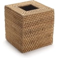 thumbnail image 2 of Caja de pañuelos de ratán natural para el hogar, la oficina y el coche, cuadrada, s202412241501, 2 of 5