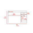 thumbnail image 5 of Boahaus Zunyi Desk, 2 Drawers, for Adults, Black, 5 of 5