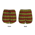 thumbnail image 3 of Pofeuu Classic Color Music Print Women's Athletic Shorts Running Workout Shorts Tummy Control Quick Dry Gym Shorts with Pockets Double layer sports shorts-Large, 3 of 7
