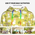 thumbnail image 4 of Daiia Easter Bunny Pattern Women's Fashion Hoodies & Sweatshirts with Kangaroo Pocket Hooded Sweatshirt with Eye-catching Drawstrings-Small, 4 of 7