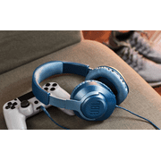 Restored JBL Quantum 100 - Wired over-ear gaming headset with flip-up mic - Black