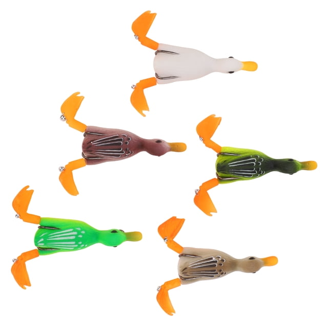 Topwater Duck Señuelos, Equipo de Pesca Equipo de Pesca Señuelos de Pato para la Pesca de Pesca Cebado de Señuelo Con Ganchos para Agua Salada de Agua Dulce