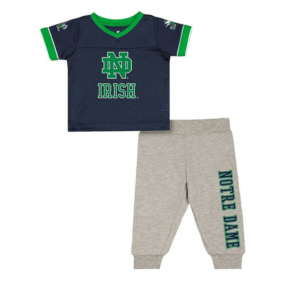 Infant & Newborn Colosseum Notre Dame Fighting Irish Nothing But the Hits Two-Piece Football Set