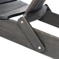thumbnail image 5 of Outdoor Wood Chair - Dark Gray, Foldable With Rustic Detail Gray Folding Made Of Wood, Touch, 5 of 5