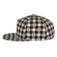 thumbnail image 3 of Balery Baseball Cap Flat Bill Hats for Men Adjustable Size for Running Workouts and Outdoor Activities All Seasons Dad Hat(Black Plaid Heart ), 3 of 9