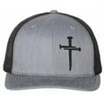 thumbnail image 3 of Christian Hats for Men Women Jesus 3 Nail Cross Hat Premium Snapback with Free 4" Decal Machine Washable Versatile Style, 3 of 14