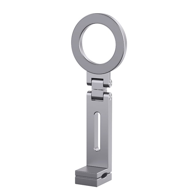Magnetic Airplane Phone Holder Travel Stand 360 Rotation for iPhone 15 (Silver)