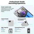 thumbnail image 3 of AI Voice Recorder, Real-Time Transcribe & Summarize, Real time translation of audio and video, Noise Cancellation Technology, 132 Languages, 100H Continious Record, for Meetings, Lectures, Calls 64GB, 3 of 7