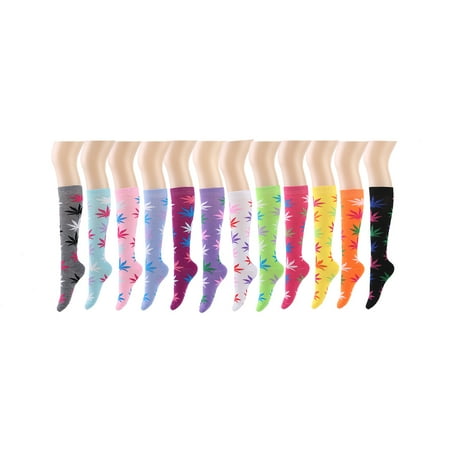 

Gelante 12 Pairs Women Knee High Socks - Pattern #9
