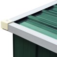 thumbnail image 3 of vidaXL Garden Log Storage Shed Galvanised Steel 330x84x152 cm Green, 3 of 4