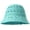 Blue, variant on Bucket Hat for Women Crochet Wide Brim Sun Protection Hat Cutout Foldable Packable Knitted Beach Hat