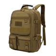 thumbnail image 2 of Mochila para caminar, mochila al aire libre para hombres mochila de viaje de gran capacidad de gran capacidad mochila para acampar para supervivencia Caqui, 2 of 8