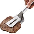 thumbnail image 2 of Pinzas para barbacoa, pinzas antiadherentes para carne, pinzas de cocina, pinzas para bufé, pinzas para pollo, pizza y pan, 2 of 3