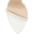 thumbnail image 5 of Steve Madden Flamin White Ankle Tie Lace Wrap Around Stiletto Open Toe Sandals (9.5, WHITE), 5 of 6