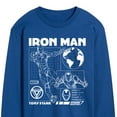 thumbnail image 3 of Marvel Iron Man - Schematic - Men's Long Sleeve Graphic T-Shirt, 3 of 5
