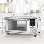Nuwave Bravo XL Pro Smart Oven 30QT 1800-Watt Stainless Steel Convection Oven 12-in-1 Air Fryer Toaster Oven, 50-500F Multi-Layer Even Cooking Toaster Oven, Toast