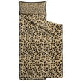 thumbnail image 2 of Brown and Black Leopard Print Toddler Nap Mats for Kids Preschool,Sleeping Mat Bag or Kids,Toddler Sleeping Bag,Toddler Nap Mat or Daycare, 2 of 6