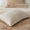 thumbnail image 5 of Regency Heights Twin/Twin XL Size Comforter Set, Fluffy Ribbed Plush Comforter Set, 2-Piece Bedding Set, Brown Ombre, 5 of 8