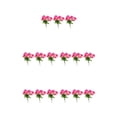 thumbnail image 2 of Naiovety Arreglo de flores artificiales de larga duración de 3 piezas para interior o exterior de bajo mantenimiento rosa roja Type2 NO2, 2 of 6