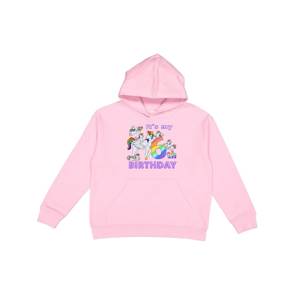 Inktastic It's My 6th Birthday Unicorn Youth Hoodie Sweatshirt