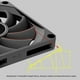 thumbnail image 3 of Ventiladores enfriadores de CPU de 8 CM 4 pines PWM ventilador de refrigeración ultrafino de CPU cojinete hidráulico, 3 of 9
