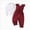 Wine_TC7, variant on WXFAZCVU Baby Girl Clothes Fall Outfits Soft Long Sleeve Top and Overall Pants Clothing Set Size 3-6 Months