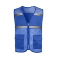 thumbnail image 3 of BOOMNY Toddler Boys Sleeveless Hi Vis T Shirts Reflective High Visibility T-Shirts Loose Mesh Vest, Sizes 11-12 Years, 3 of 7