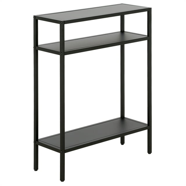 Henn&Hart 22" Blackened Bronze Metal Console Table