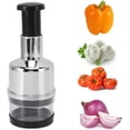 thumbnail image 4 of Picadora manual de alimentos, picadora manual de cebolla de acero inoxidable, picadora manual para verduras, cortadora de verduras, cebolla, ajo, nuez, 4 of 5