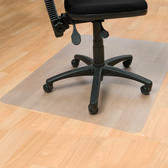 Floortex® Vinyl Rectangle Chair Mat Hard Floor 48" x 60"