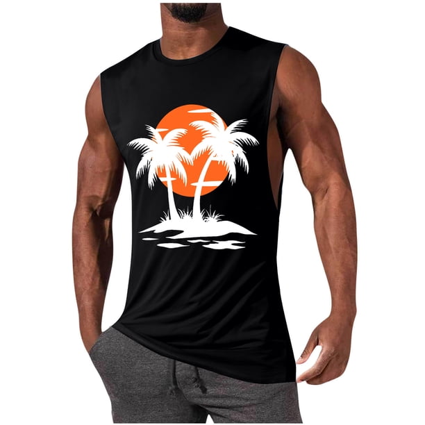 Camisetas de Algodón de Cuello Alto para Mujeres Pullover Deportivo de Alta Elasticidad sin Mangas, Cuello Redondo Tanque de Fitness para Entrenamientos Y Ocasional
