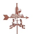 thumbnail image 1 of EZ Vane EZ1609-4S Wine & Grapes Weathervane with Four Sided Mount, 1 of 1