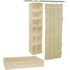 Mainstays Canvas Organizer Combo Pack, Natural