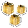 thumbnail image 2 of CISIL & Set of 3 Christmas Lighted Gift Boxes with Plug, Indoor Outdoor Christmas Decorations with 60 LED Warm White Mini String Lights, Present Boxes with Silver Tinsel for Xmas Tree Porch, 2 of 8