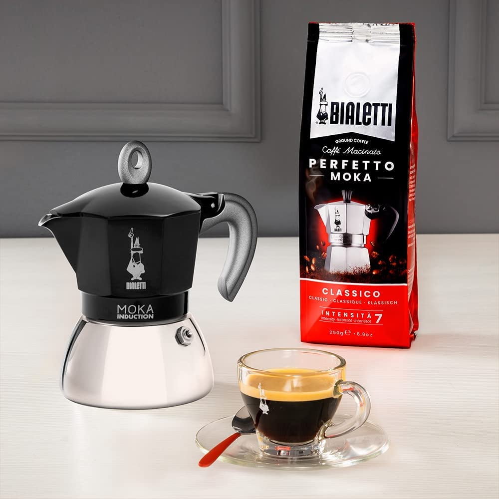 Bialetti Moka 6 Cups Coffee Maker Black